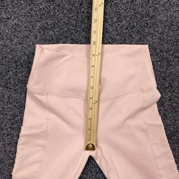 Fabletics Powerhold Leggings PureLuxe Pink Crossover 7/8 w/Pockets Size XS - Picture 2 of 9